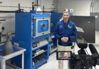 NASA astronaut Woody Hoburg in L3Harris / Aerojet Rocketdyne lab