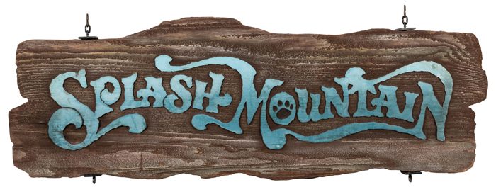 Disney Auction 4 - Splash Mountain sign