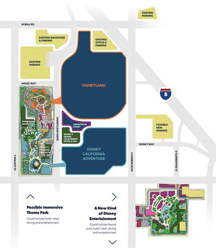 Disneyland Immersive Theme Park Expansion - Map